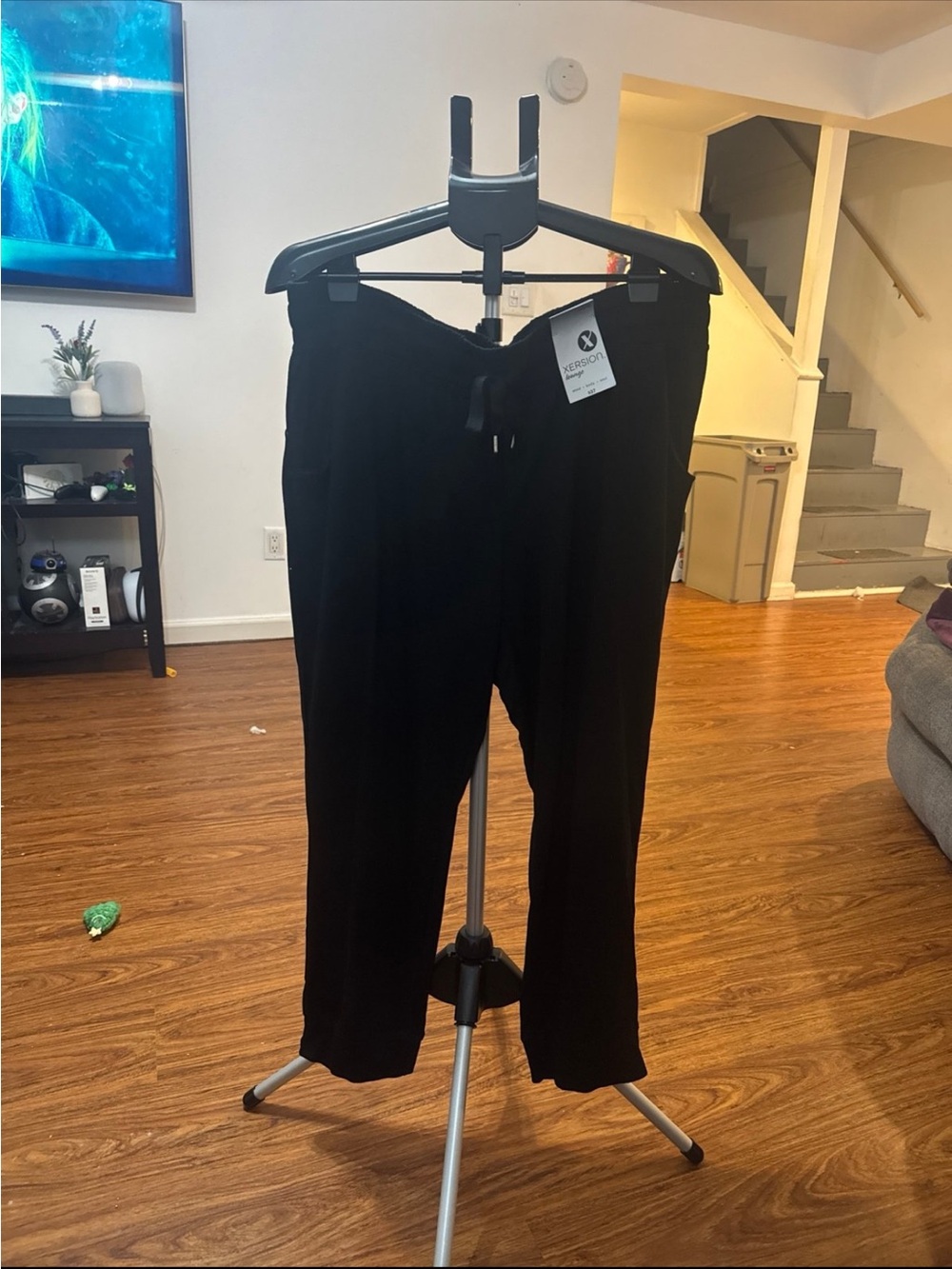 Xersion Black Lounge Pants with Drawstring Waist NWT